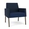 Lesro Mystic Lounge Reception Guest Chair, Bronze, RF Blueberry Back, MD Ink Seat, RF Blueberry Arm Panels ML1101 - alternate 1